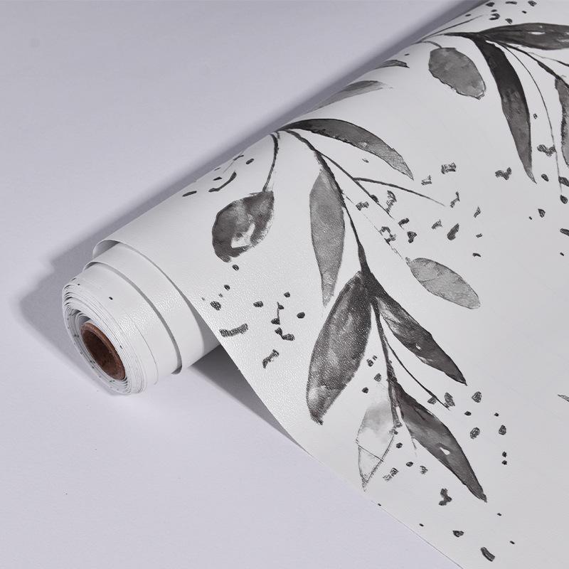 Green Leaf Peel and Stick Wallpaper Modern Self Adhesive Wallpaper Floral Contact Paper Removable Watercolor Leaf Wallpaper
