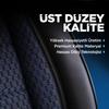 Чехол на сиденье автомобиля из специальной тканой ткани Синий Черный