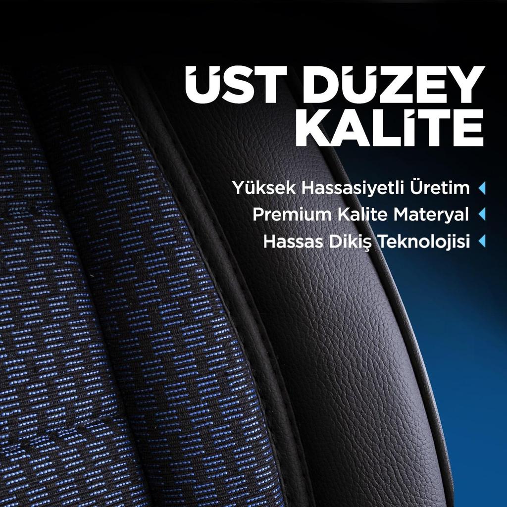 Чехол на сиденье автомобиля из специальной тканой ткани Синий Черный