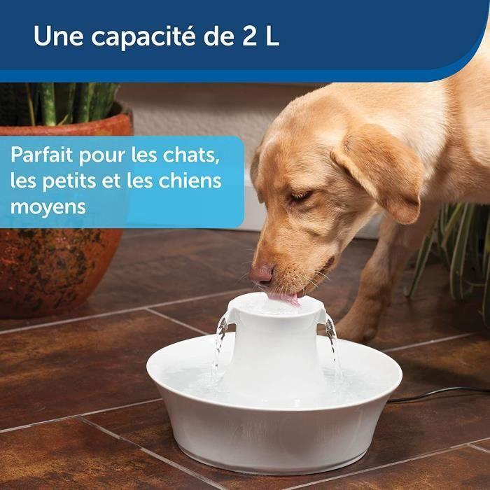 Fontaine en céramique - PetSafe - Drinkwell Avalon - 2 litres - Eau filtrée - Design facile à nettoyer