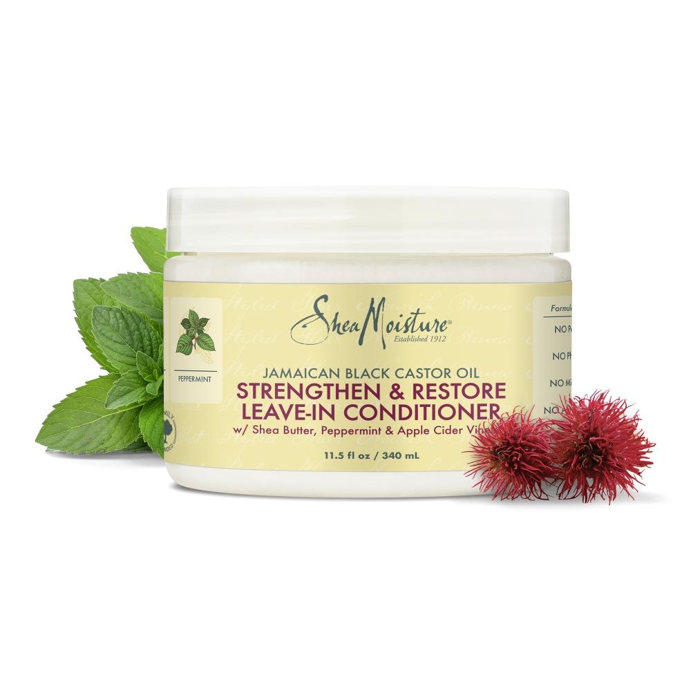 Увлажнение Ши Ямайское черное касторовое масло Укрепление Восстановление Несмываемый кондиционер 11,0 унций