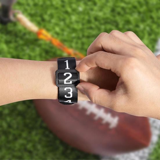 1/3/5 шт. регулируемая гибкая пряжка, эластичная лента, футбольный нумерованный индикатор опускания запястья, маркеры для футбольного двора, экипировка для футбольного рефери