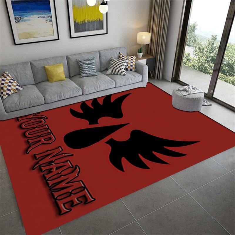Custom Name Blood Angels Carpet Rug for Living Room Bedroom Home Sofa Decoration,Kids play Non-slip Floor Mat