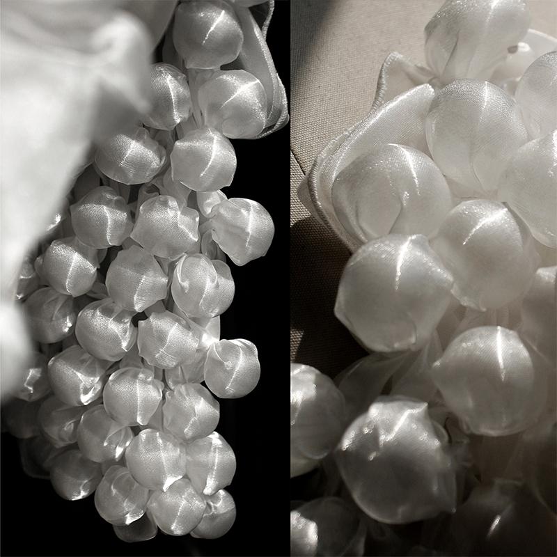 Перспективная ткань из сетчатой ткани с пузырьками сирсакера для шитья своими руками, свадебного платья, сценического костюма, фонового декора, пышная 3D кружевная ткань