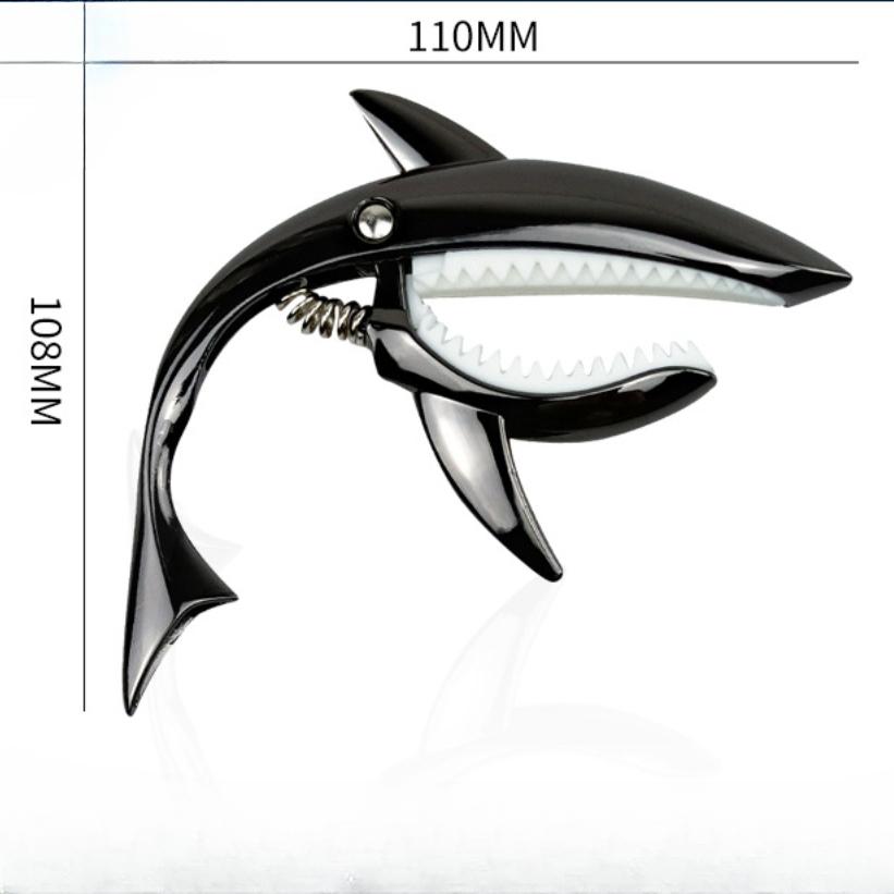 Металлический зажим для каподастра для акустической гитары Shark, металлический зажим со сменными струнами, инструменты, деревянная классическая электрогитара, гавайская гитара, универсальная