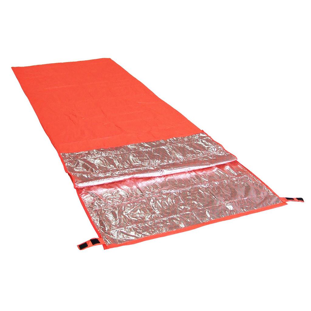 Портативный согревающий спальный мешок для одного человека со светоотражающим замком для температуры на открытом воздухе для кемпинга, путешествий, походов, спальный мешок 200 * 72 см