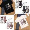 New Craft Coat Jeans DIY Clothes Reversible Color Sequins Cat Patch Applique