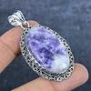 Lepidolite Gemstone 925 Sterling Silver Jewelry Pendant 2.48"