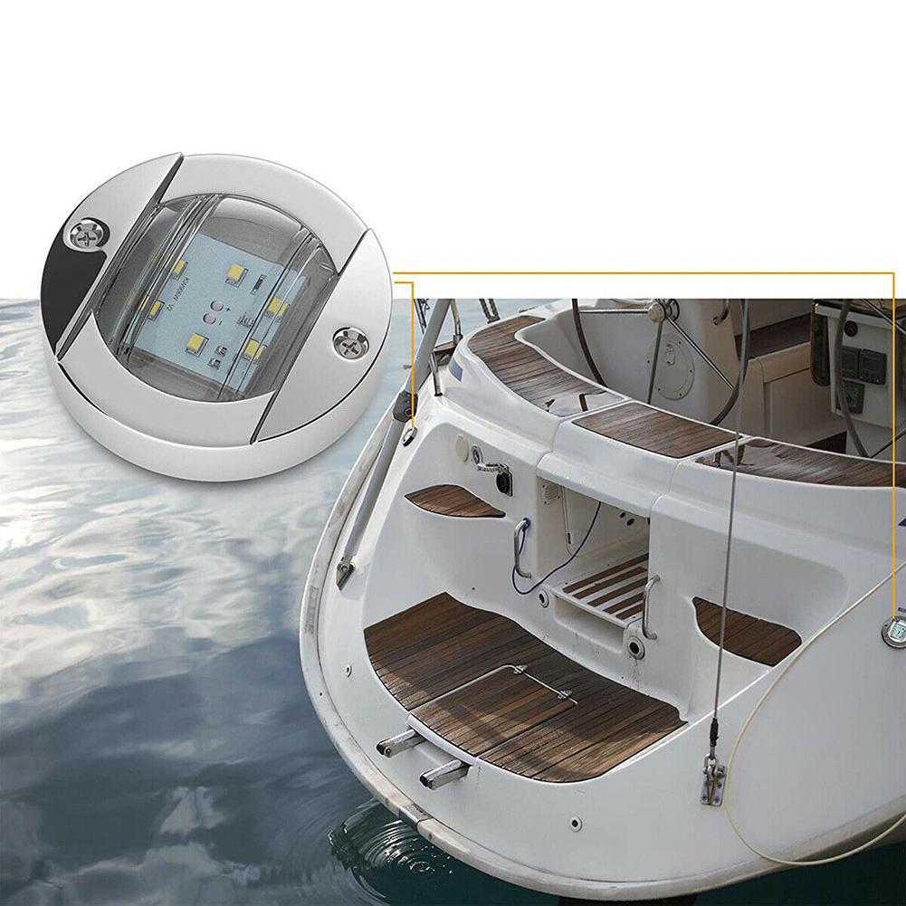 12В-24В постоянного тока Светодиодные кормовые огни Белый свет для кокпита Лампа Широкий угол свечения