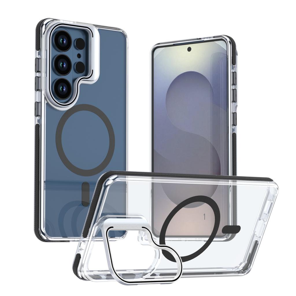 Применимо для Samsung S26Ultra второго поколения Xuncai магнитный держатель-присоска чехол для мобильного телефона S26 прозрачный A57 противоударный защитный чехол
