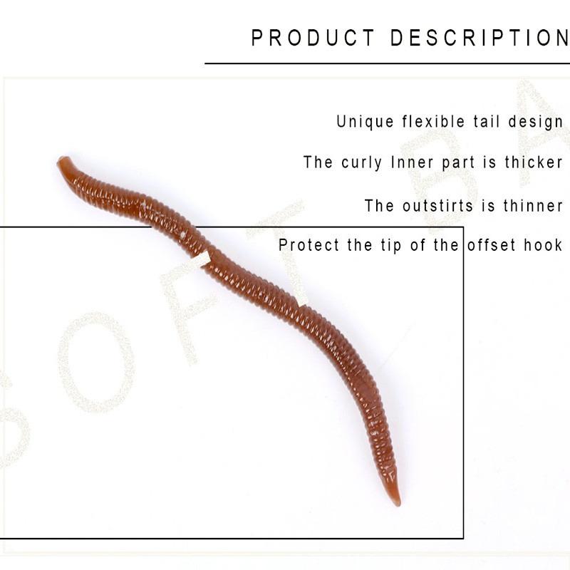 FTK 30 шт. 0,5 г красный дождевой червь для ловли карпа набор искусственных рыболовных снастей