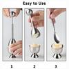 Egg Shell Opener Hard Soft Boiled Egg Cups Stainless Steel Egg White Yolk Separator Eggshell Cutter Remover Kitchen Tools Gadget