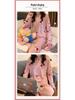 Santa Claus Pajama Set - Crew Neck, Long Sleeve, Sweet & Cute Style, Skin-Friendly Homewear for Dorms