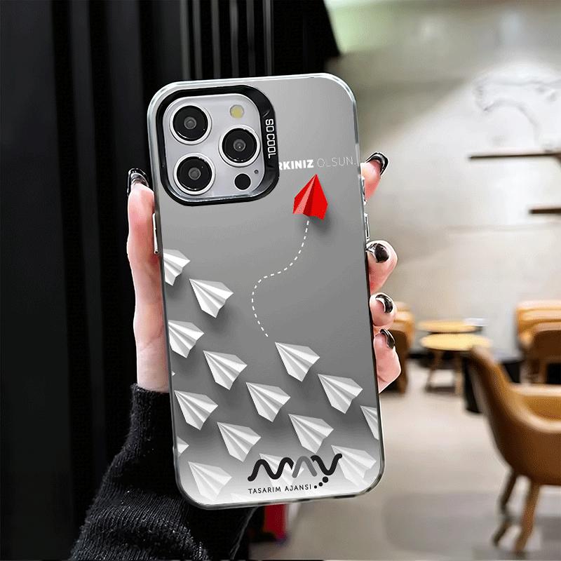 Бумажный Самолет Лодка Мечта Ударопрочный Чехол для Телефона для iPhone 17 Air 16 16E 15 Pro Max 14 Plus 13 Mini 12 Задняя Крышка Противоударный Fund
