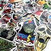 50 PCS Suitcases Mixed Horror Stickers Skateboard Bike Decals Horror Cool Waterproof Stickers