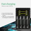 Universal LED Indicator Rechargeable Intelligent Battery Charger Fast Charging Dock 4 Slot Adapter