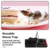 Пластиковая ловушка для мышей с быстрым освобождением для помещений, офиса, кухни, ресторана, гостиной, гаража, галереи, ловли мышей