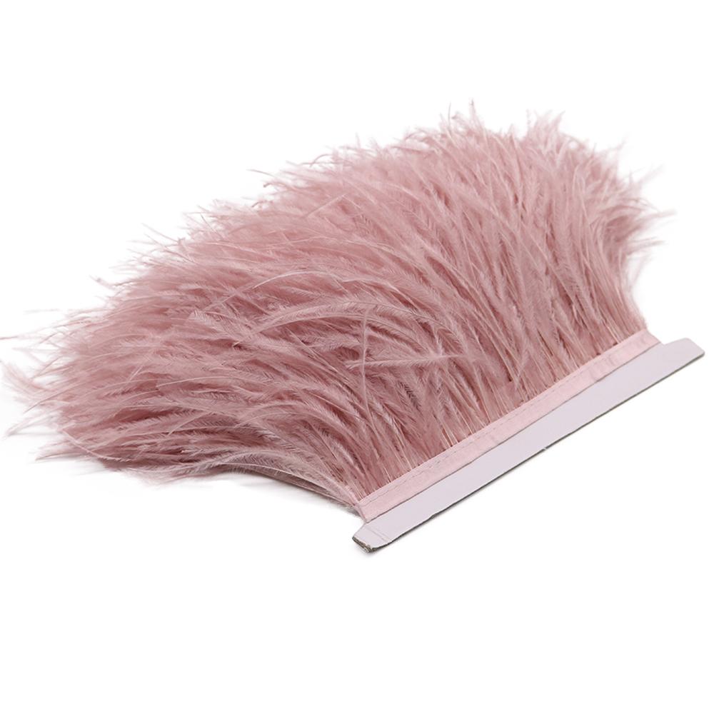 Перо 1 метр 8-10 см Настоящее страусиное перо Отделка Кружевная Лента Длинные Страусиные Перья Бахрома для Одежды Швейные Аксессуары