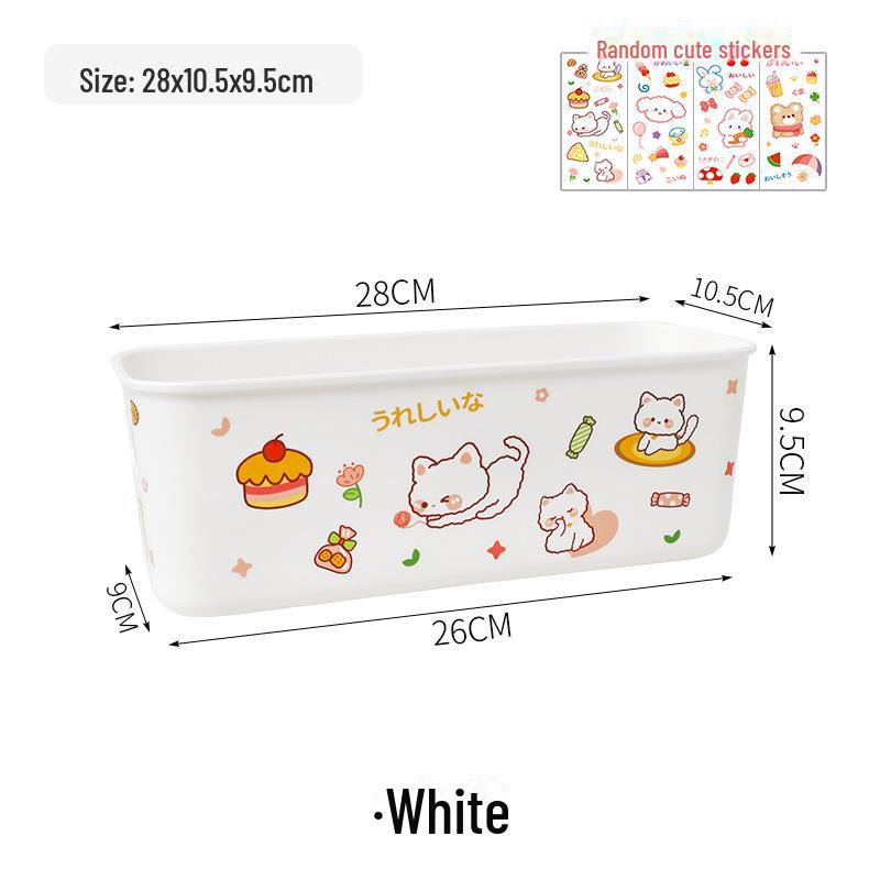 Минималистичный настольный ящик для хранения вещей для общежитий: Держатель для мобильного телефона и корзина-органайзер для косметики