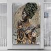 Abstract Figure Canvas Painting African Women Portrait Posters And Prints Wall Art for Living Room Home Decor Picture