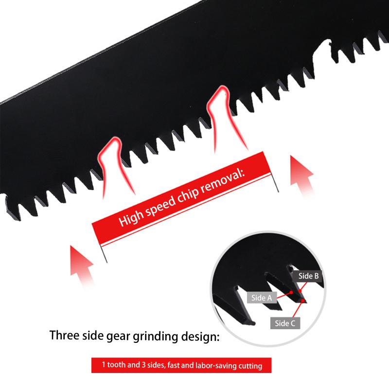 260mm Folding Saw Efficient Chip Removal Lock Design Pocket Pruning Saw For Bone Trees Wood Trimming