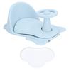 Baby Bathtub Seat Adjustable Bottom Toddler Bath Chair Infant Shower Stool with Non Slip Pad