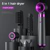 5 In 1 Hair Dryer Electric Hot Air Brush Multifunctional Hair Straightener Curler Blow Dryer Styling Set
