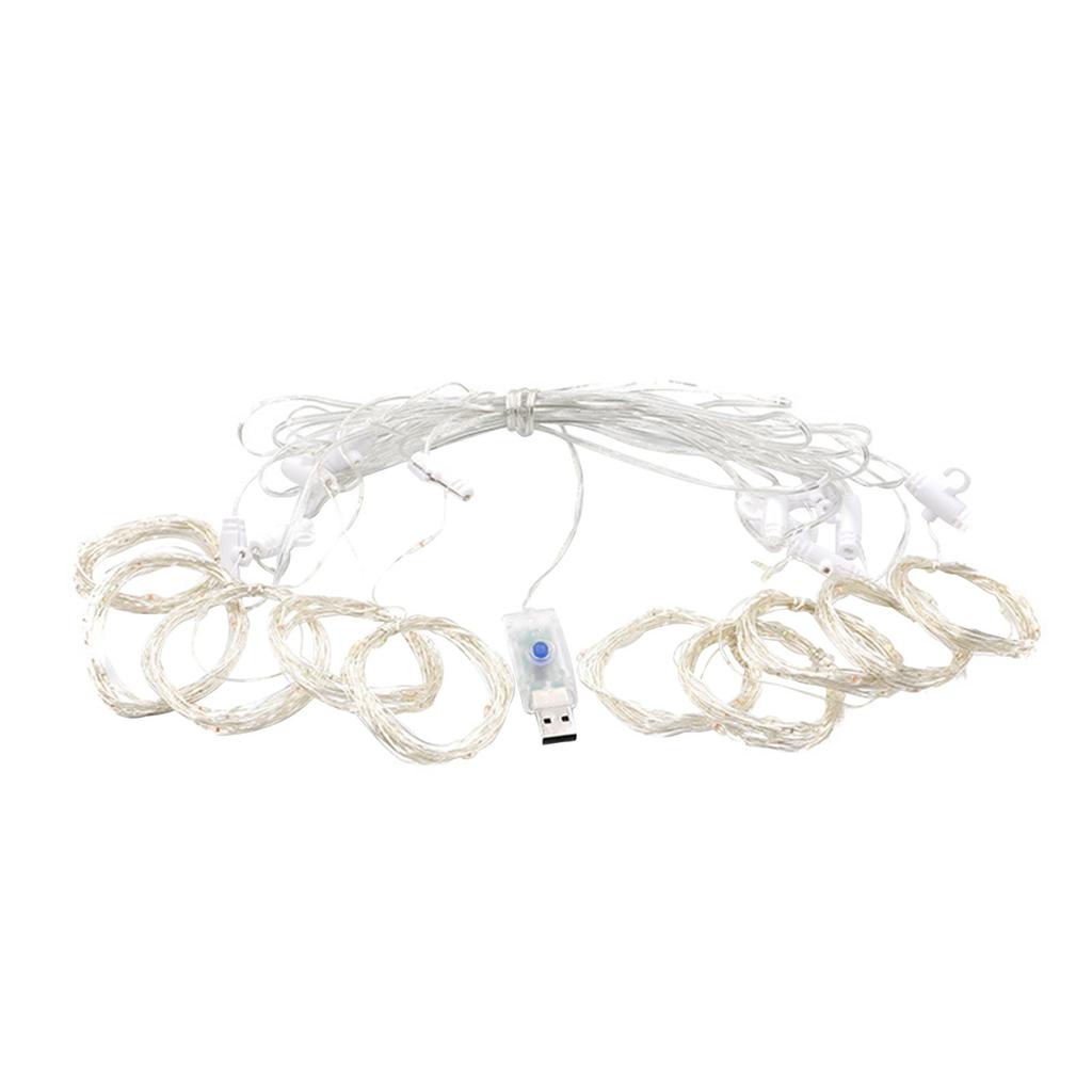 300 светодиодный световой занавес 3 MX 3 M USB светильники занавес с 8 режимами дистанционного управления Регулируемая яркость Окно спальни в помещении на открытом воздухе