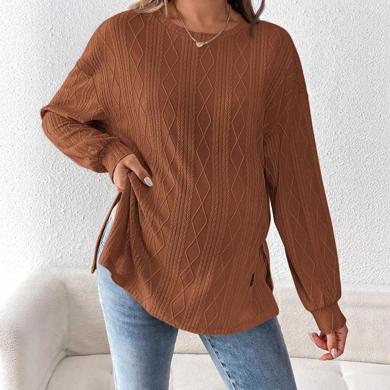 Maternity Long Sleeve T-Shirt Round Neck Loose Fit Comfortable Top Pregnant Women 2025