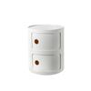 Nordic Modern Minimalist White Round Small Bedside Table - Creative Mini Simple Plastic Side Cabinet
