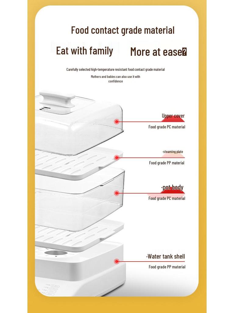 Электрическая пароварка и горячий горшок с двойным напряжением, объем 10,5 л, двухслойный изолированный кухонный горшок.