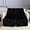 Geometric Starburst Pattern Blanket Patterned flannel blanket perfect for the bedroom living room, sofa, or a little nap
