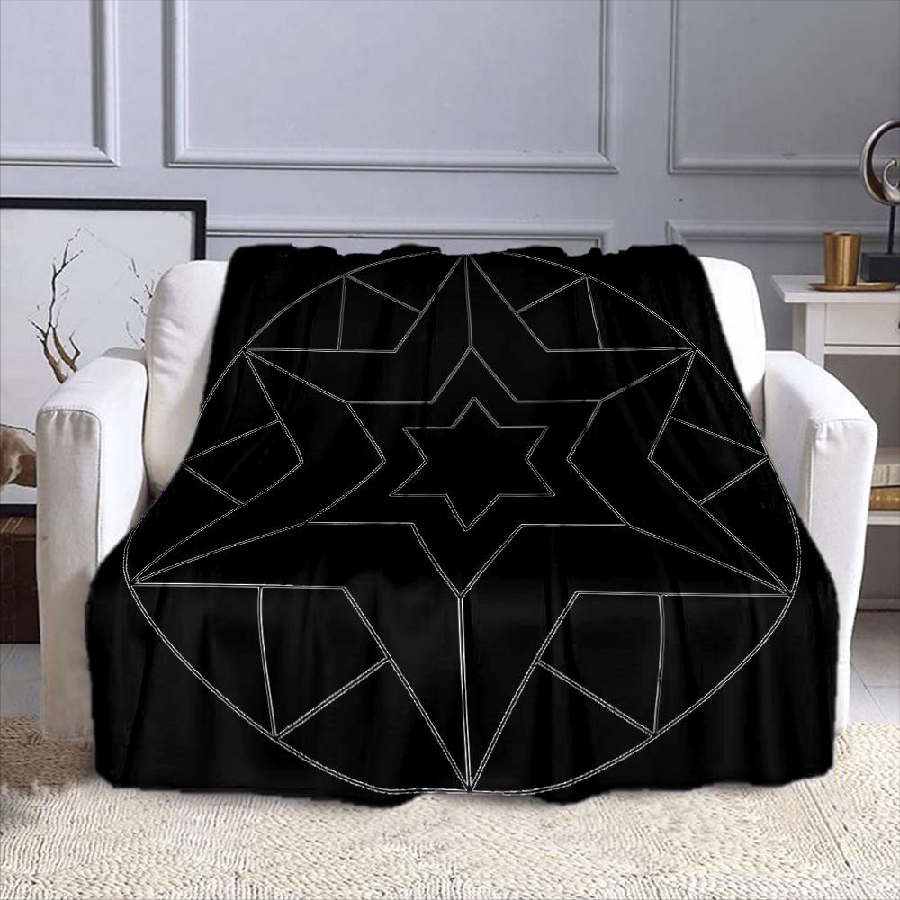Geometric Starburst Pattern Blanket Patterned flannel blanket perfect for the bedroom living room, sofa, or a little nap