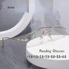 Сверхлегкие безободковые очки для чтения TR90 для мужчин и женщин, без оправы, +1.0 до +4.0 диоптрии