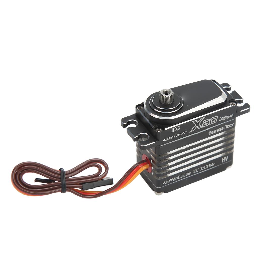 RC Car Servo Black 80KG High Torsion IPX8 Waterproof Brushless Motor Widely Used RC 80KG Servo for