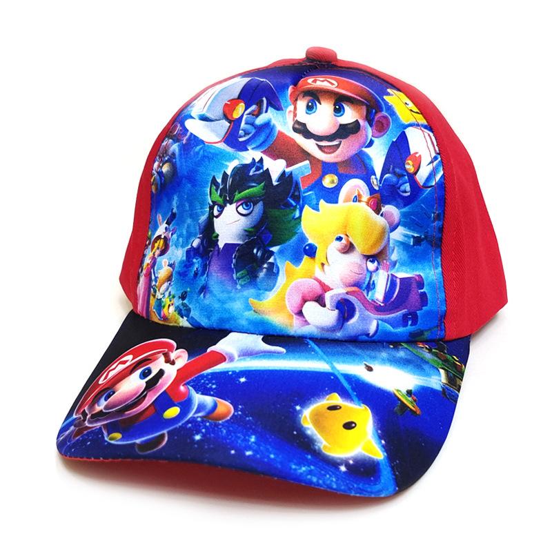16 оттенков Super Marios Bros Дизайн Анимации Головные Уборы Луиджи Вышивка Анимационная Фигурка Аксессуары Бейсболка Козырек Защита от Солнца детские Подарки