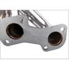 AP03 Shorty Manifold Header for Ford F150 F250 1997 1998 1999 2000 2001 2002 2003 5.4L V8 Engines Chrome Polished