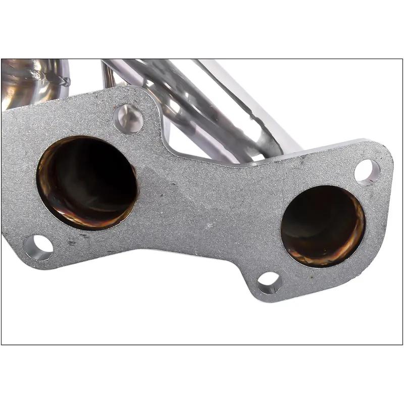 AP03 Shorty Manifold Header for Ford F150 F250 1997 1998 1999 2000 2001 2002 2003 5.4L V8 Engines Chrome Polished