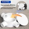 Electrical Junction Box With Cover 3/4 Way Junction Box Round Wire Box Connectors Conduit Splitter For Home Office Use