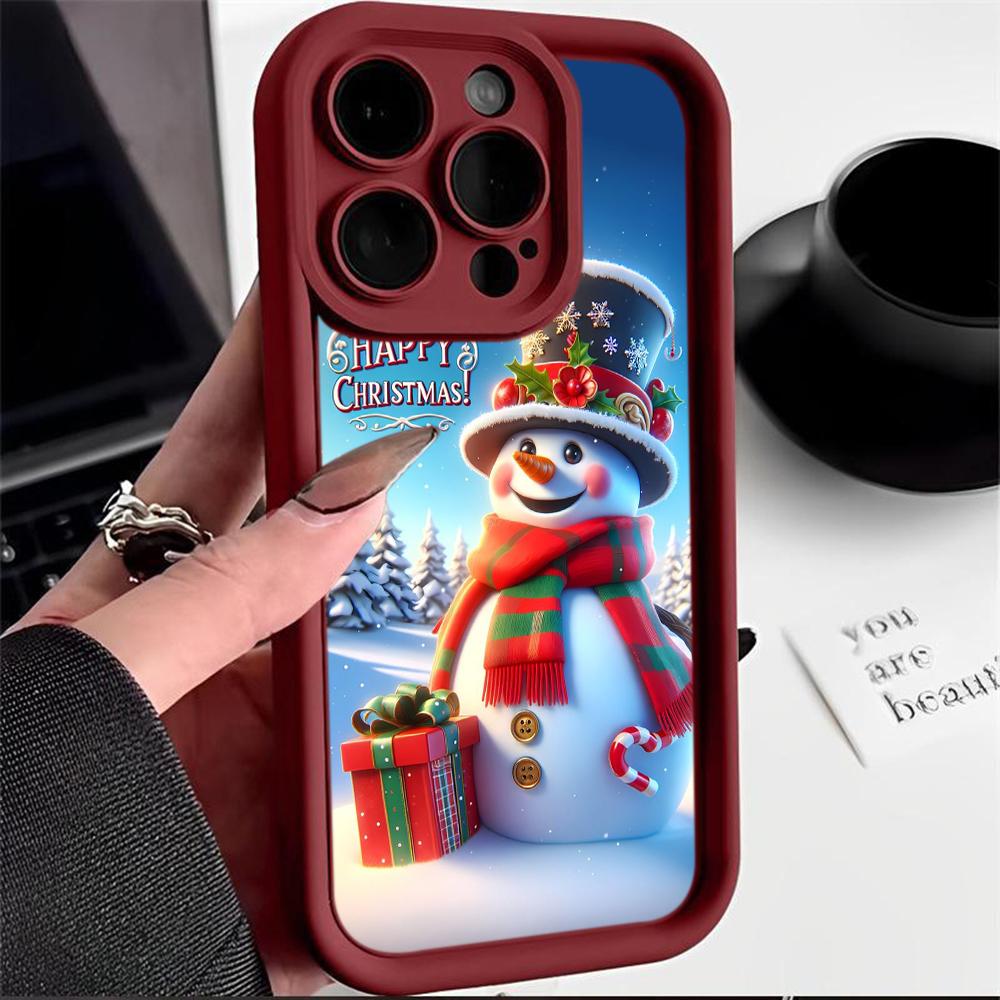 Чехлы для телефонов Ae107 Happy New Year Christmas для Xiaomi 14T 12 11 Lite 5G NE Redmi 13C 14C 9C 9a A2 A3 Note 12 Pro 11s Angel Eye Ladder Protective Cover