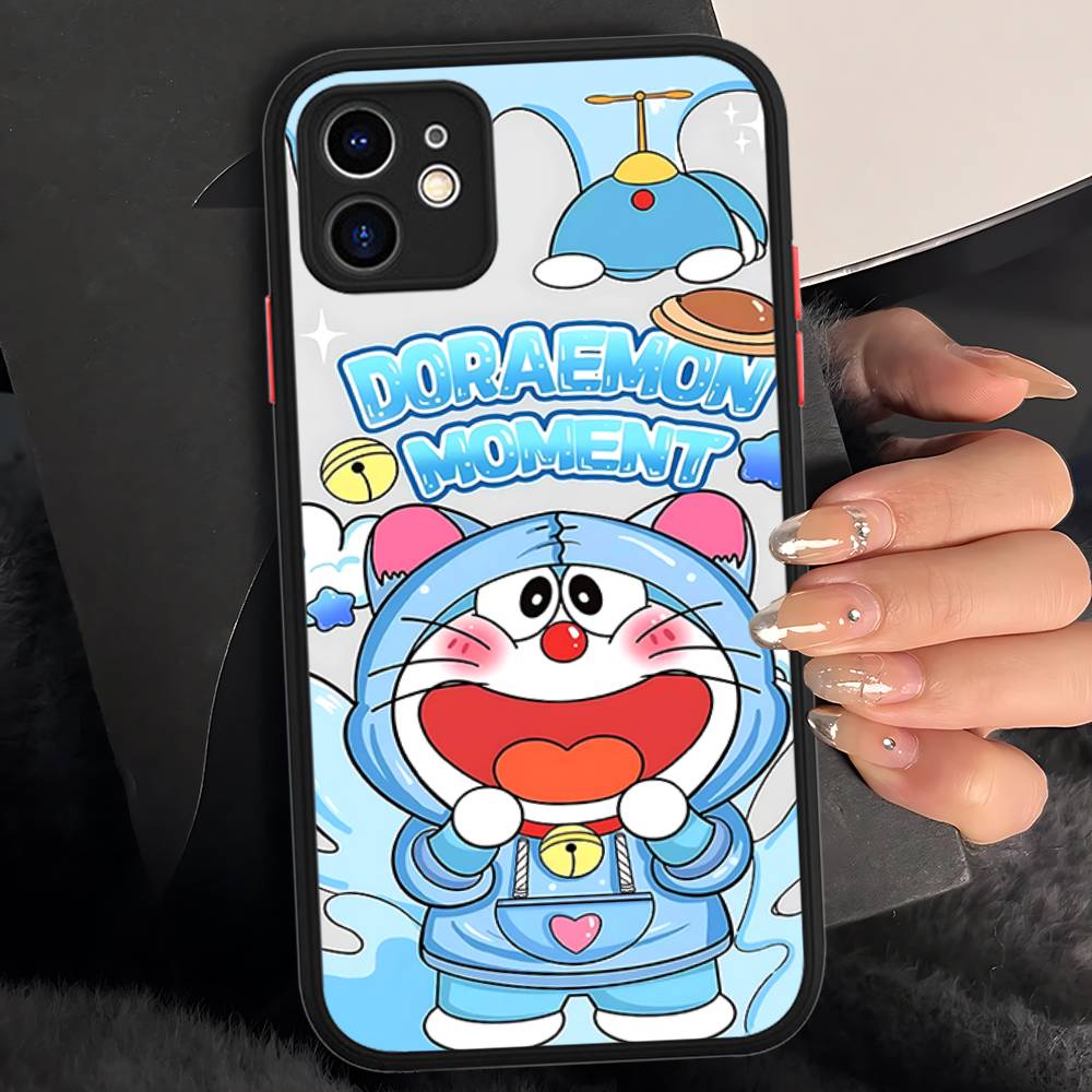 Cartoon D-Doraemons Phone Case For IPhone 11 12 13 14 15 16 Pro Plus X XS MAX Matte Bumper Shockproof Cover