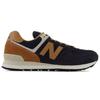 New Balance NB 574 V2 Retro Leather Low-Top Casual Running Shoes Unisex Sneaker Blue Brown ML574OT2