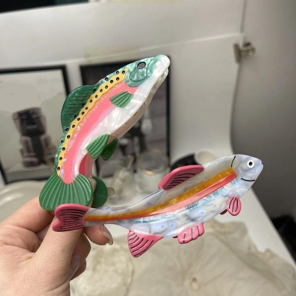 Acetic Acid Ocean Animal Hair Clip Cute Geometry Shark Clip Small Fish Hair Claw Female