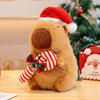 Capybara Plush Toy For Christmas Decoration With Pp Cotton Filling For Kids And Collectors