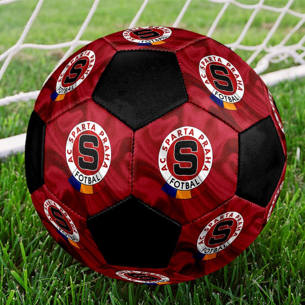 AC Sparta Prague Soccer Ball Colorful All Ages Machine Stitched PVC Competition Ready Durable High-Bounce.SIZE5