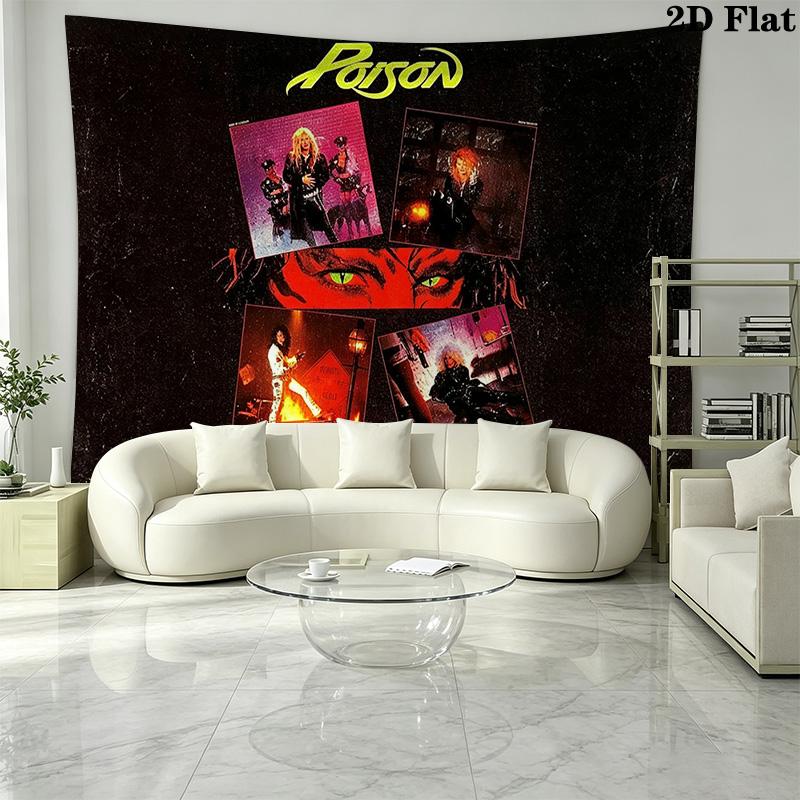 Poison Wall Tapestry Aesthetic Wall Hanging Printed Fabric Blanket Decorative Tapestries for Bedroom Living Room Home Decor