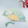 1PC  Fan Summer Chinese Style Folding Fan Retro Style Lotus Classical Hanfu Cheongsam Daily Portable Folding Fan Dance Fan