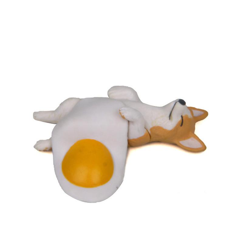 Korean Style Cute Husky Egg Quilt Car Ornament Pvc Decorative Toy For Vehicle Interior
