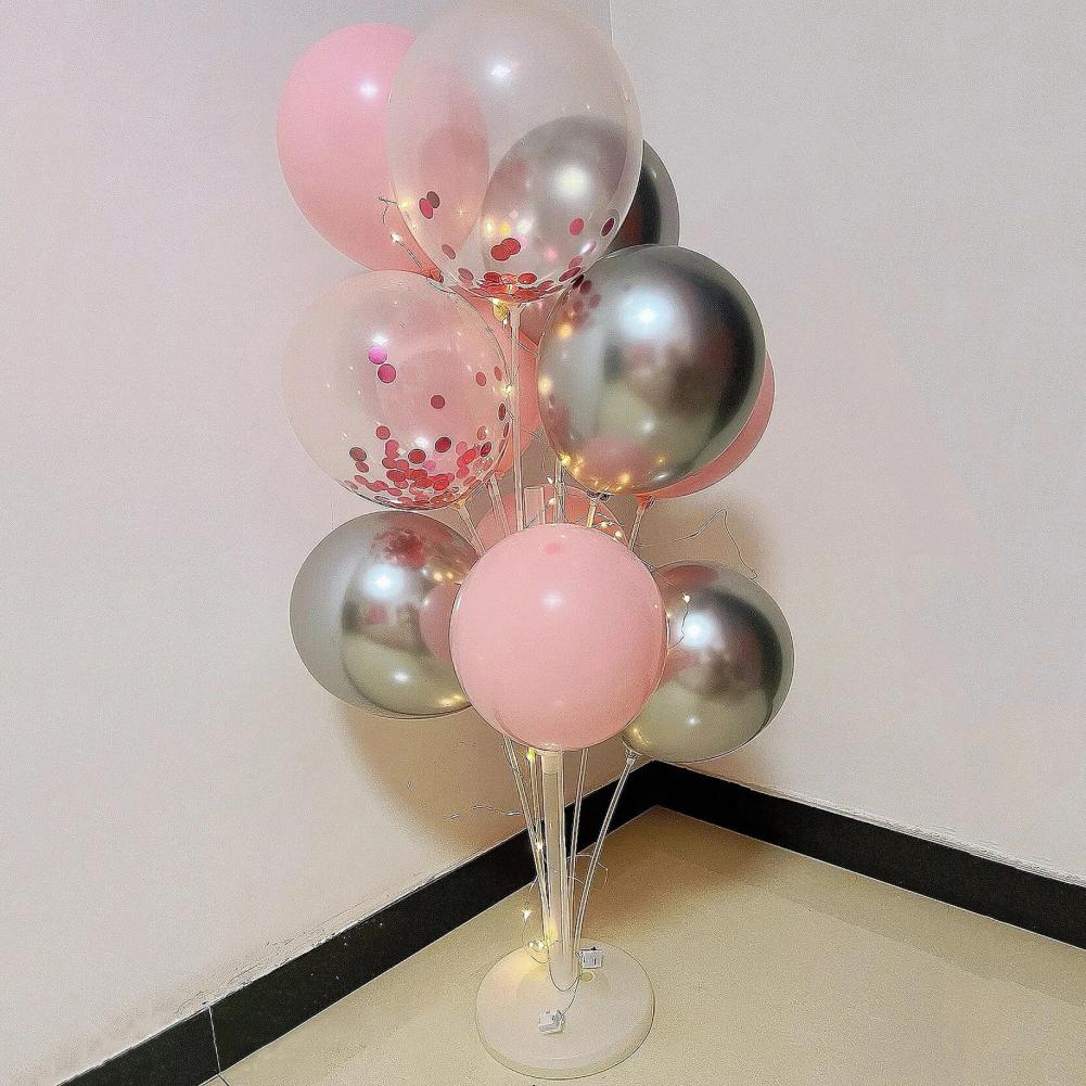 Party Supplies Balloon Decoration Kit Party Decorations Balloon Stand Kit with Stable Transparent Holder for Birthday Baby