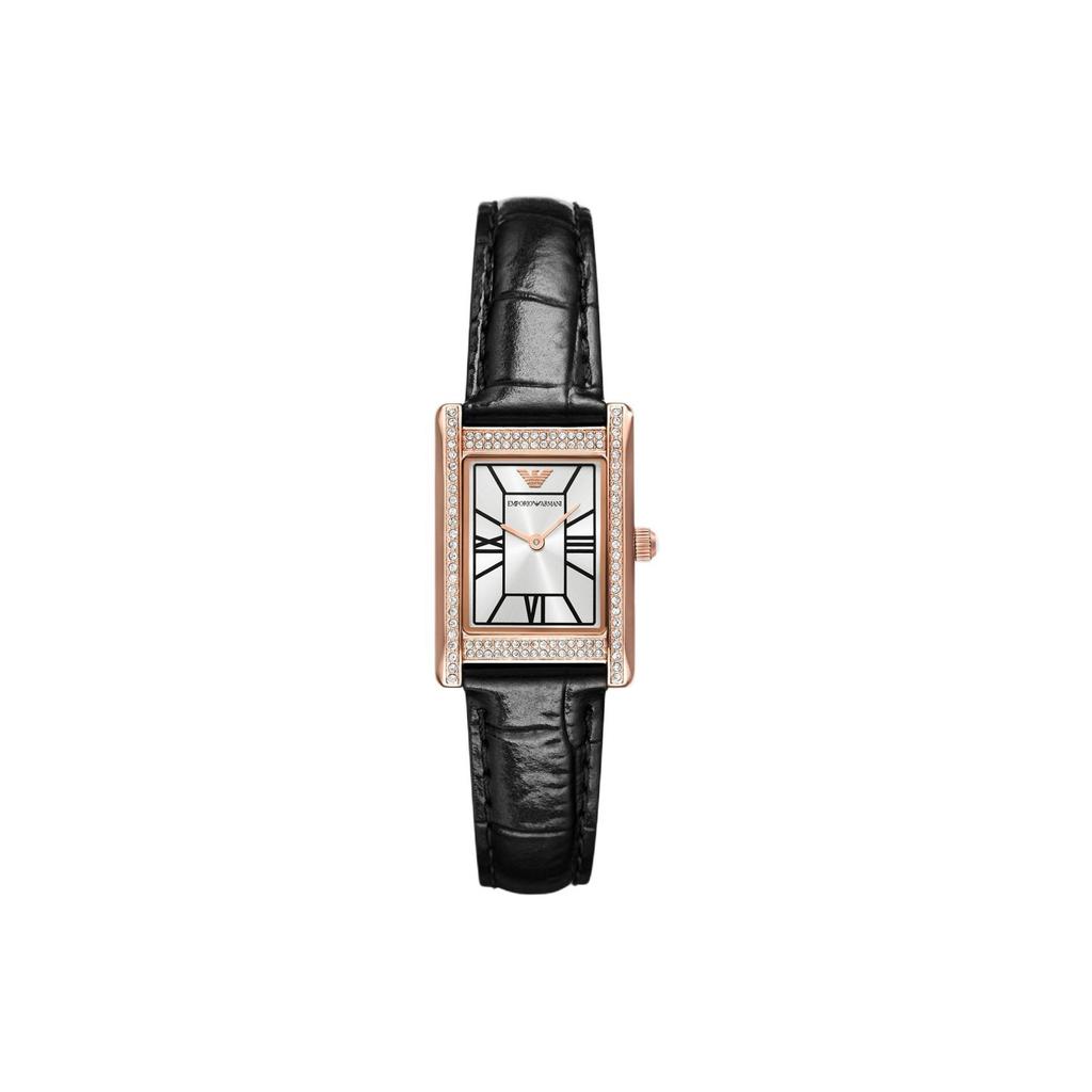 Emporio Armani Черные кожаные часы AR11624_NLP_NLC с двумя стрелками